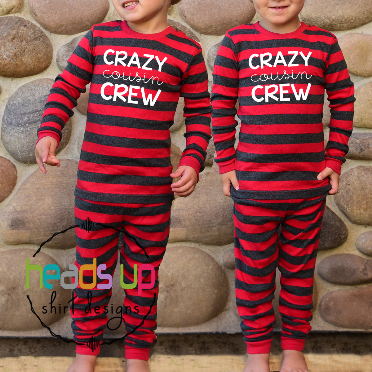 Crazy Cousin Crew Heads Up Shirts