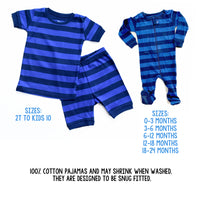 shorts pajamas size chart coordinating matching sibling pajamas stripes pink or blue